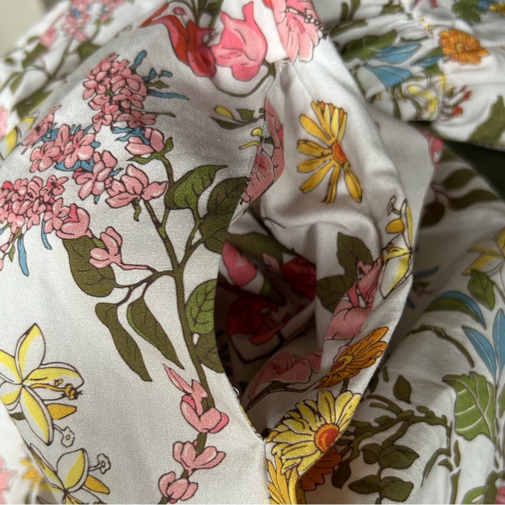 COCO SHOP Multi Floral Shirred Pocket Spaghetti Strap Maxi Dress Sz S - Picture 11 of 13